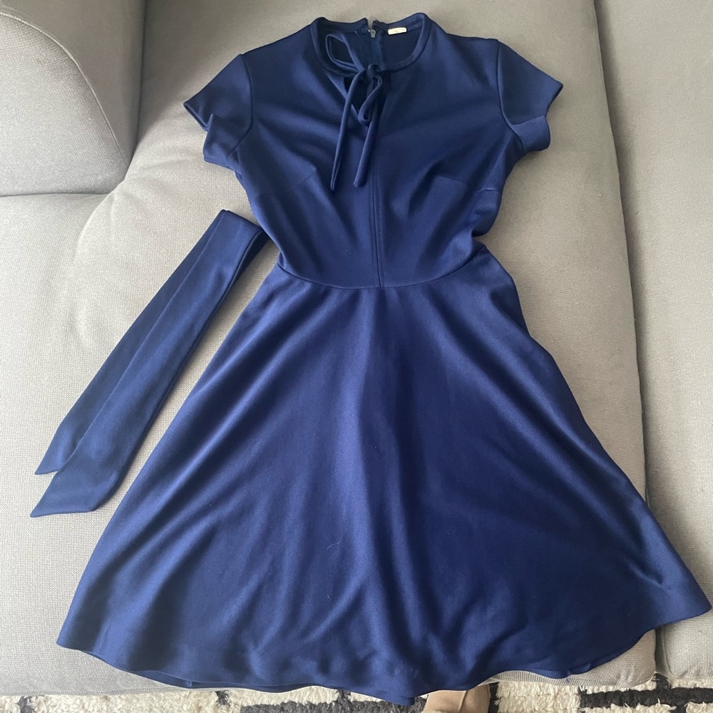 Elegant vintage Navy Blue Women's Dress